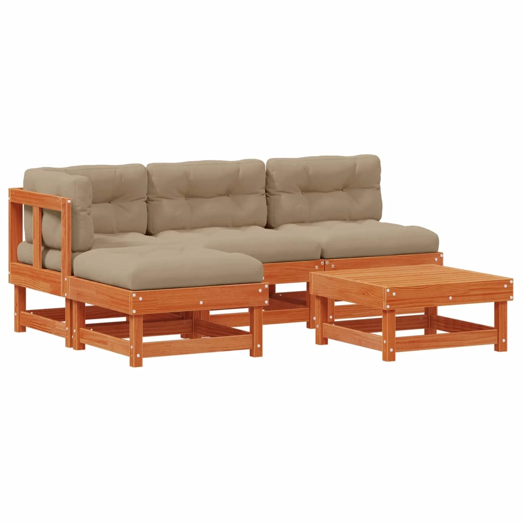 Set Lounge da Giardino 13 pcs Marrone Cerato 3418104