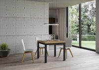 Tavolo Allungabile 90-180x90x80-78 cm Everyday Libra Quercia Naturale
