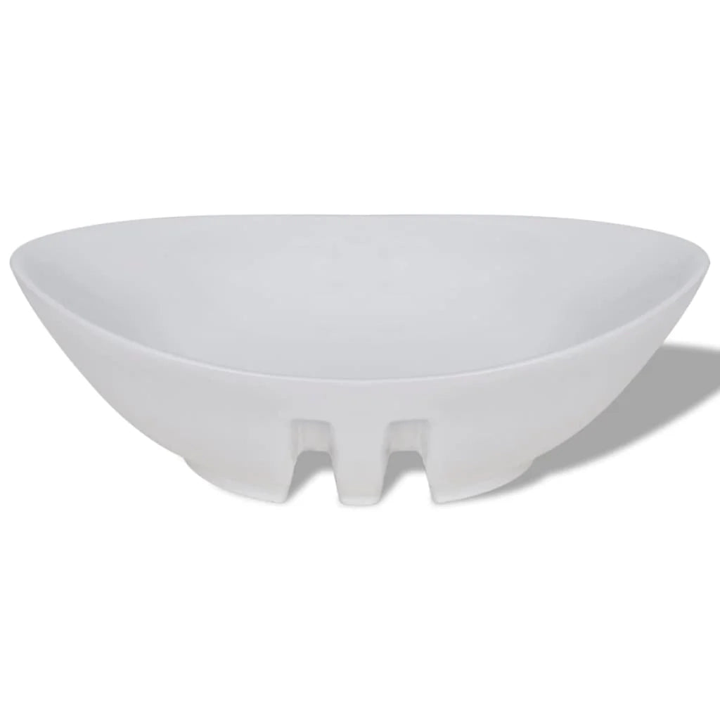 Lavabo ovale da bagno con troppopieno 59 cm ceramica bianca 02_0002483