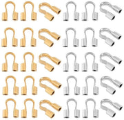Protettore per cavi 100 pezzi - forma U - acciaio inossidabile - protezione per cavi - protezione per cavi - per accessori per gioielli, fai da te - accessori per gioielli