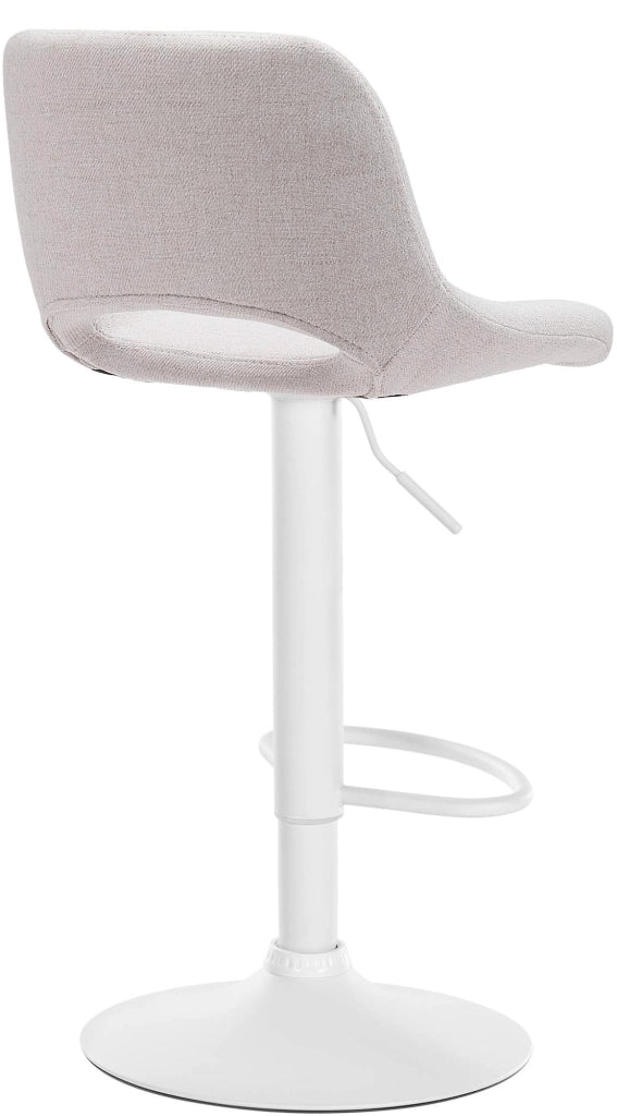 Barhocker Camden Stoff weiЯ