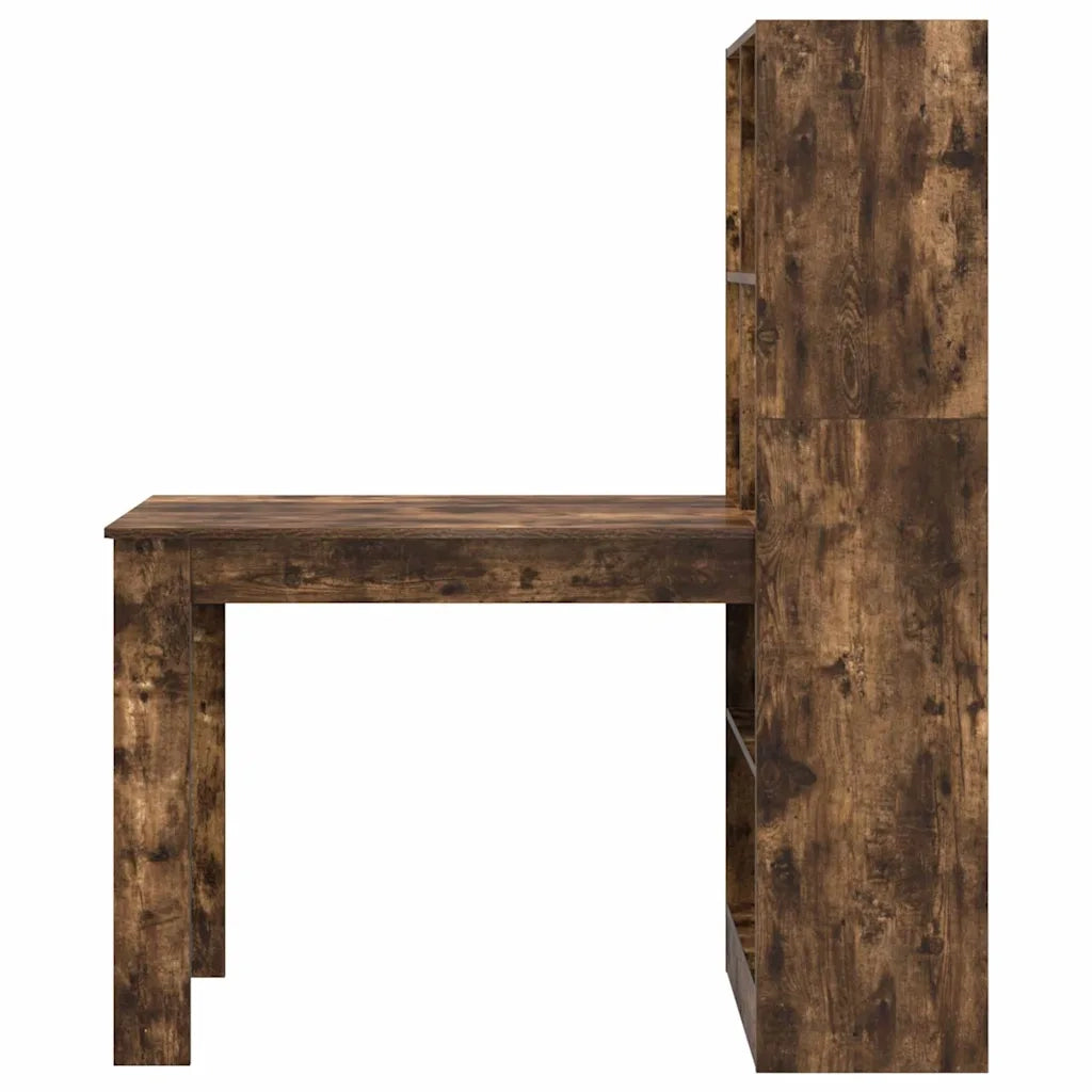 vidaXL Scrivania Rovere fumo 122 x 67 x 145 cm Legno multistrato