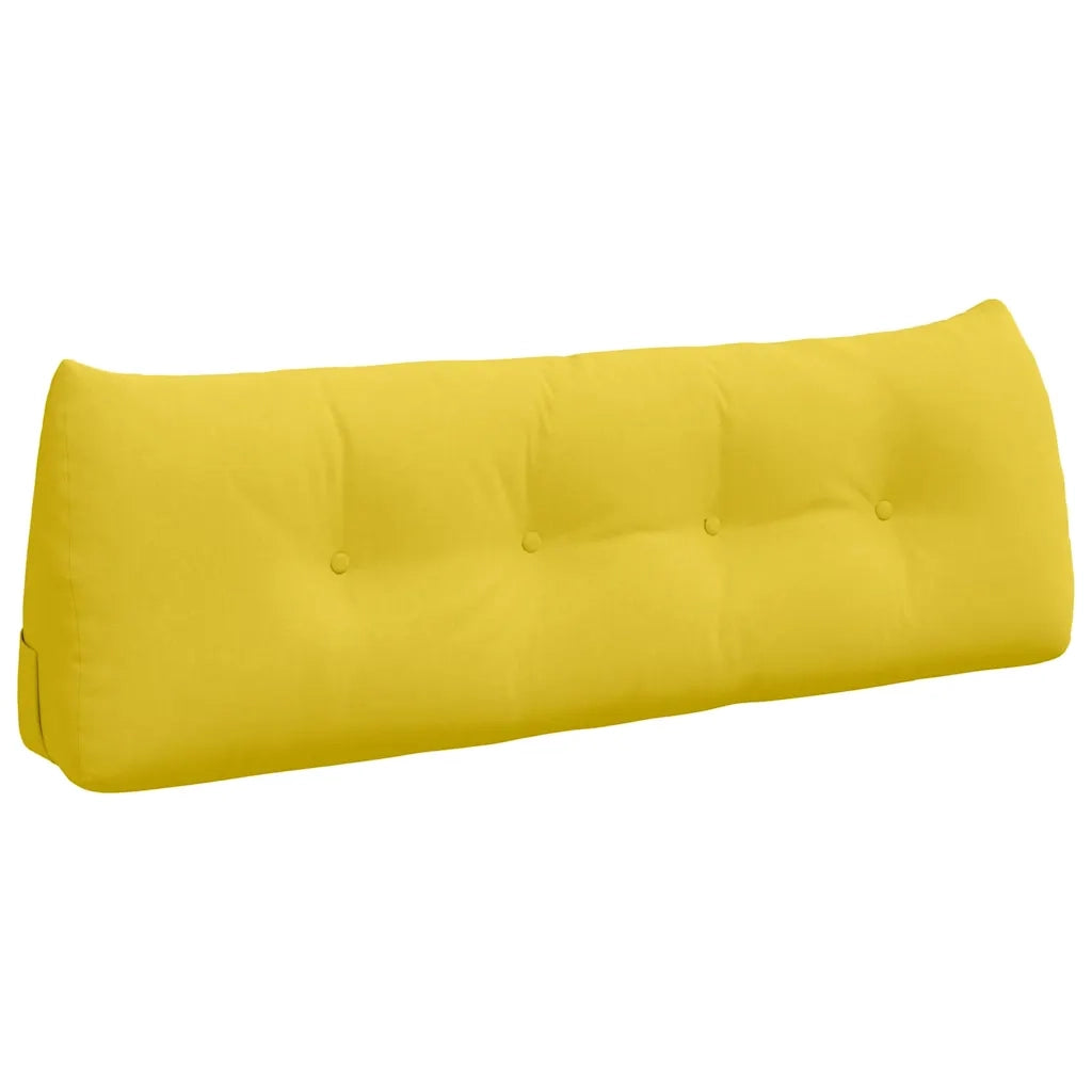 Cuscino per Schiena Giallo Chiaro 140 x 24 x 50 cm Tessuto 42014508