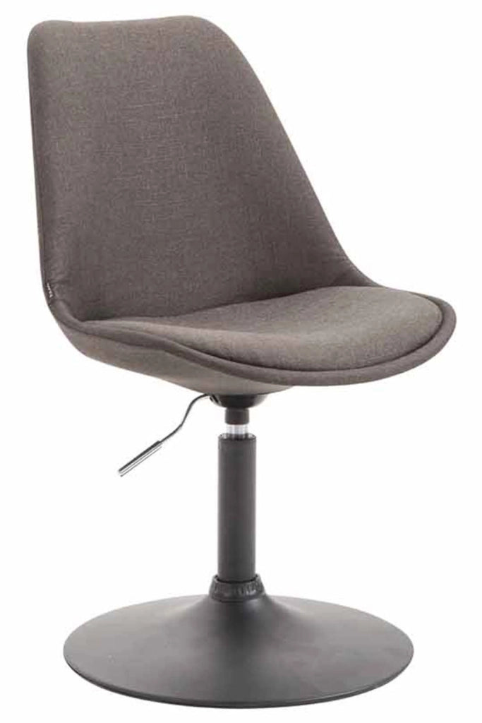 Set di 4 sedie da pranzo in tessuto Maverick grigio scuro,nero