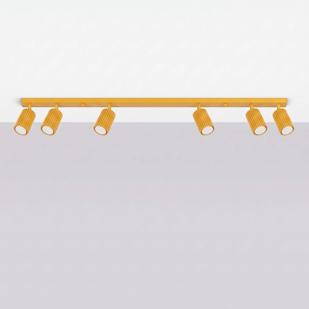 Plafoniera KARBON 6L giallo