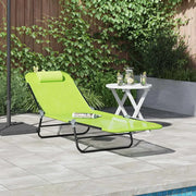 Lettino prendisole pieghevole Verde 182 x 55 x 85,5 cm 42003155