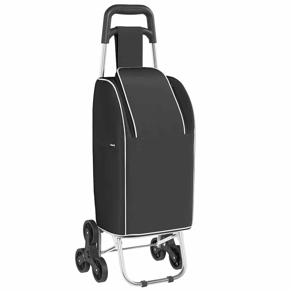 Carrello della spesa Nero 39,5 x 33 x 93 cm Tessuto Oxford 42002342