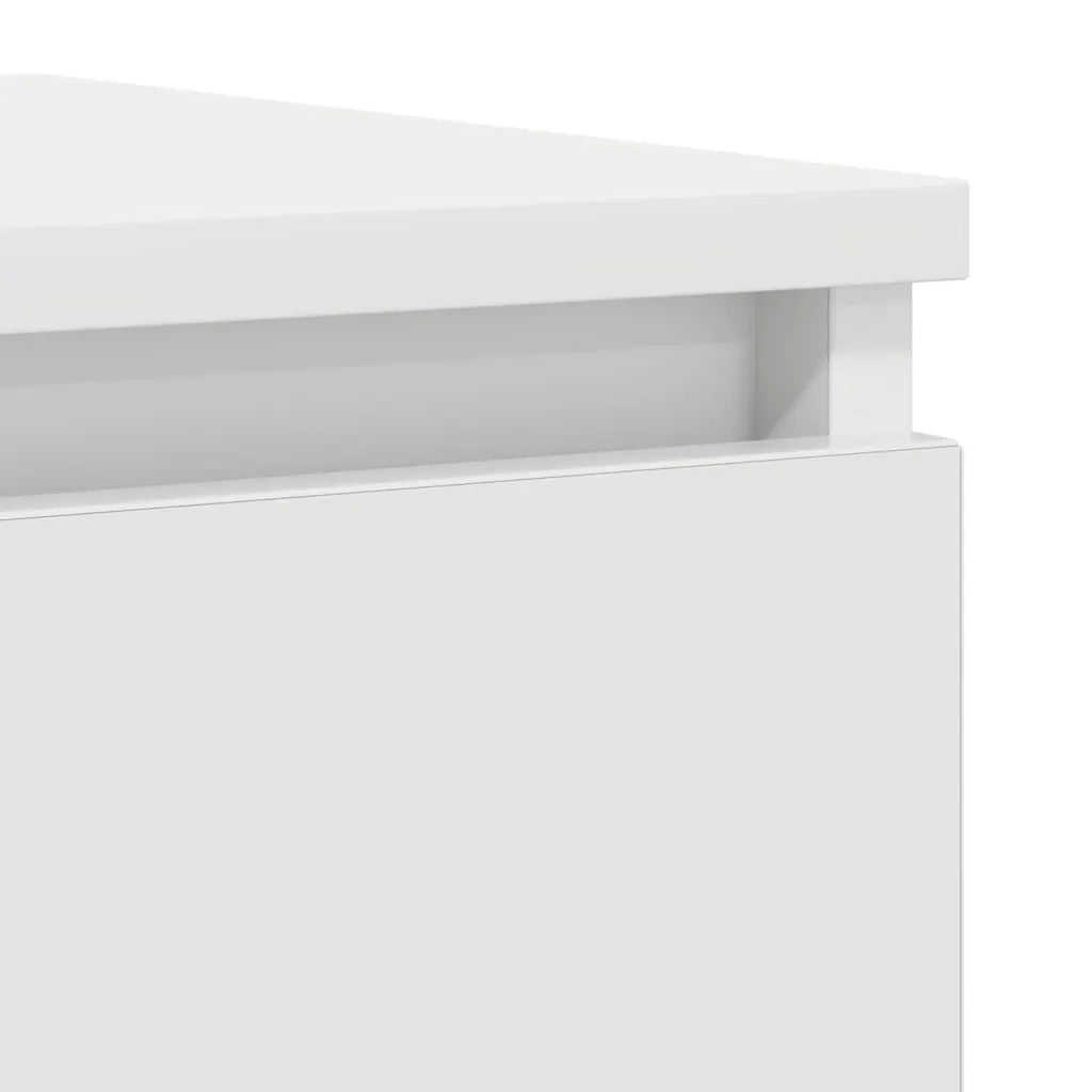 Credenza | Madia | Buffet da pranzo | Armadio da pranzo Bianca 100x35x76 cm in Legno Multistrato