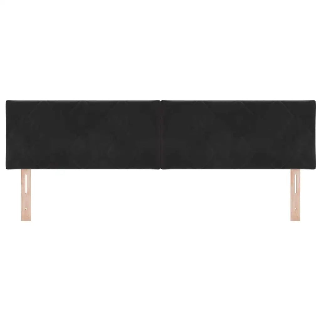 Testiera LED Nero 180 cm Velluto 3338248