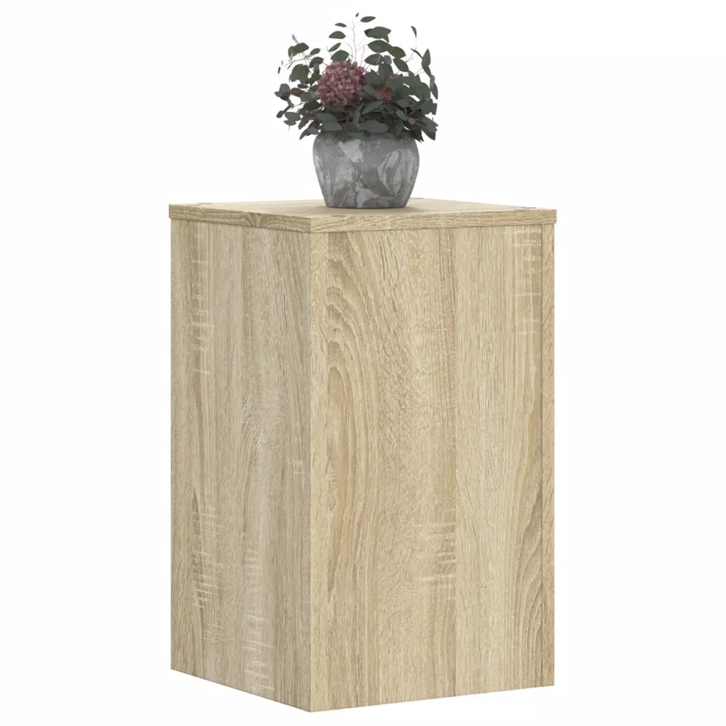 vidaXL Supporti per Piante 2 pz Rovere 30x30x50 cm in Multistrato