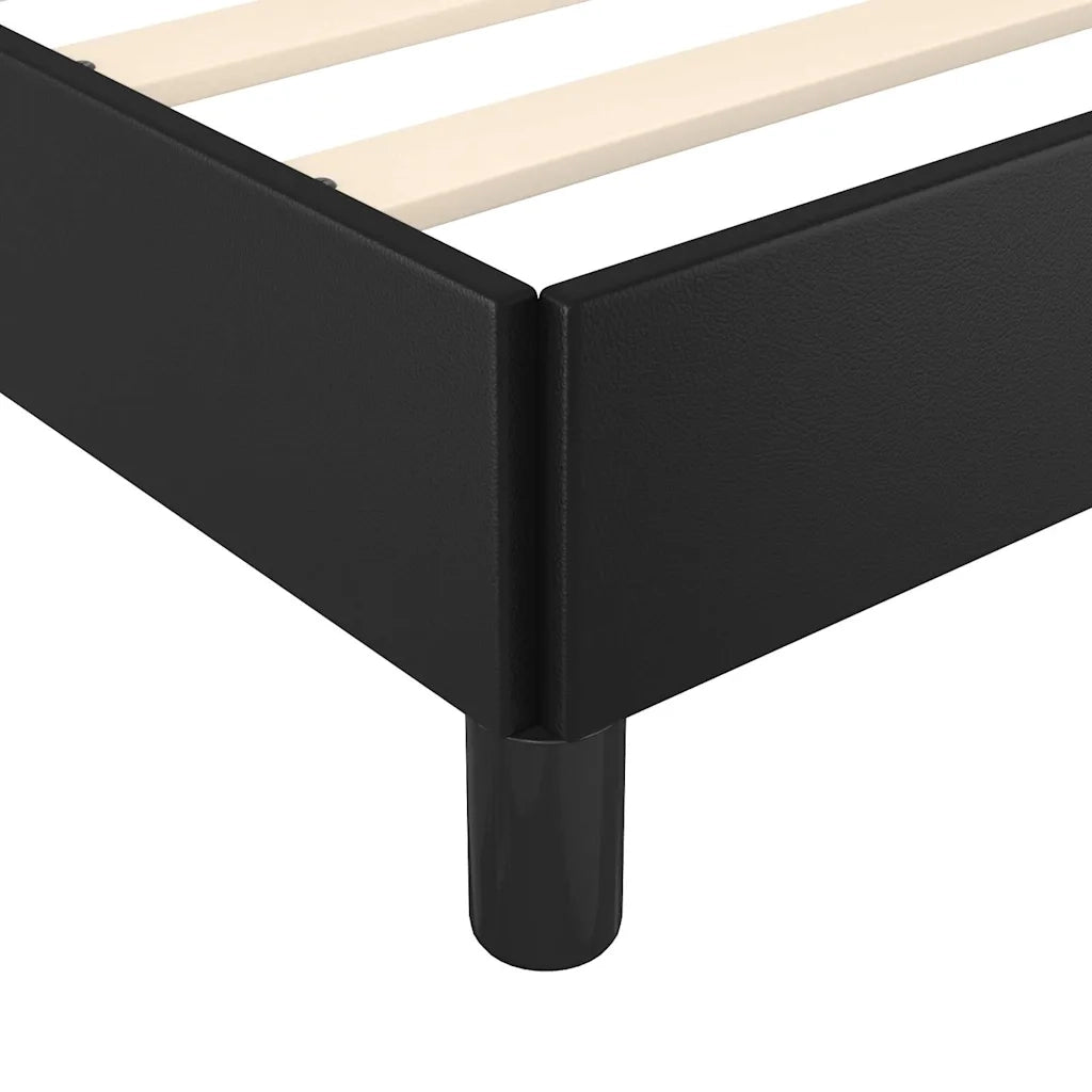 Struttura letto senza Materasso Nera 152x203 cm matrimoniale in Similpelle 347281