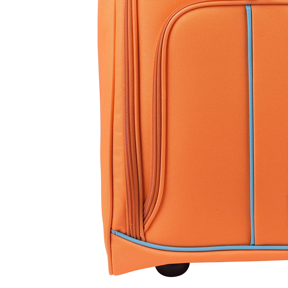 Trolley Frigo da Viaggio Valigia Morbida Bagaglio a Mano Arancione 30x20x50cm