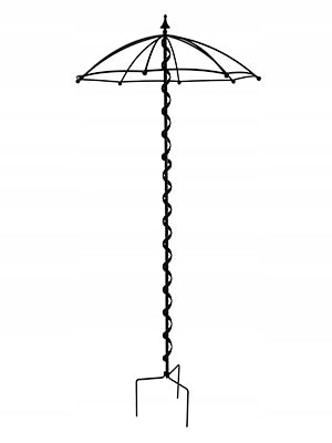 Supporto per ombrellone da giardino KADAX per rose, rampicanti, edera, pergola in metallo, 190 cm