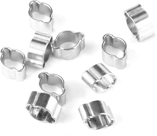 Slangklemmen in acciaio inossidabile, 10 pezzi, regolabili, doppia bobina (5-7 mm)
