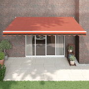 Tenda Sole Automatica Retrattile Arancione e Marrone 4,5x3 m 3154494