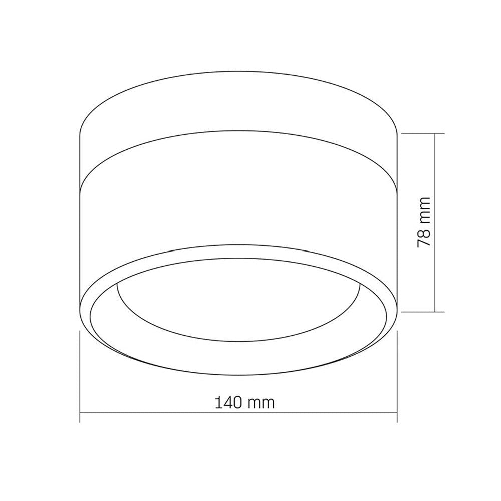 Plafoniera LED da Esterno IP65 9W 960LM Tonda Bianca CCT Switch 2800K 4000K 6000K Lampada Soffitto o Parete per Balcone Terrazzo Bagno Ingresso
