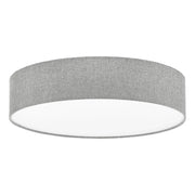Plafoniera Moderna Pasteri Acciaio Bianco 3 Luci E27 Ip20