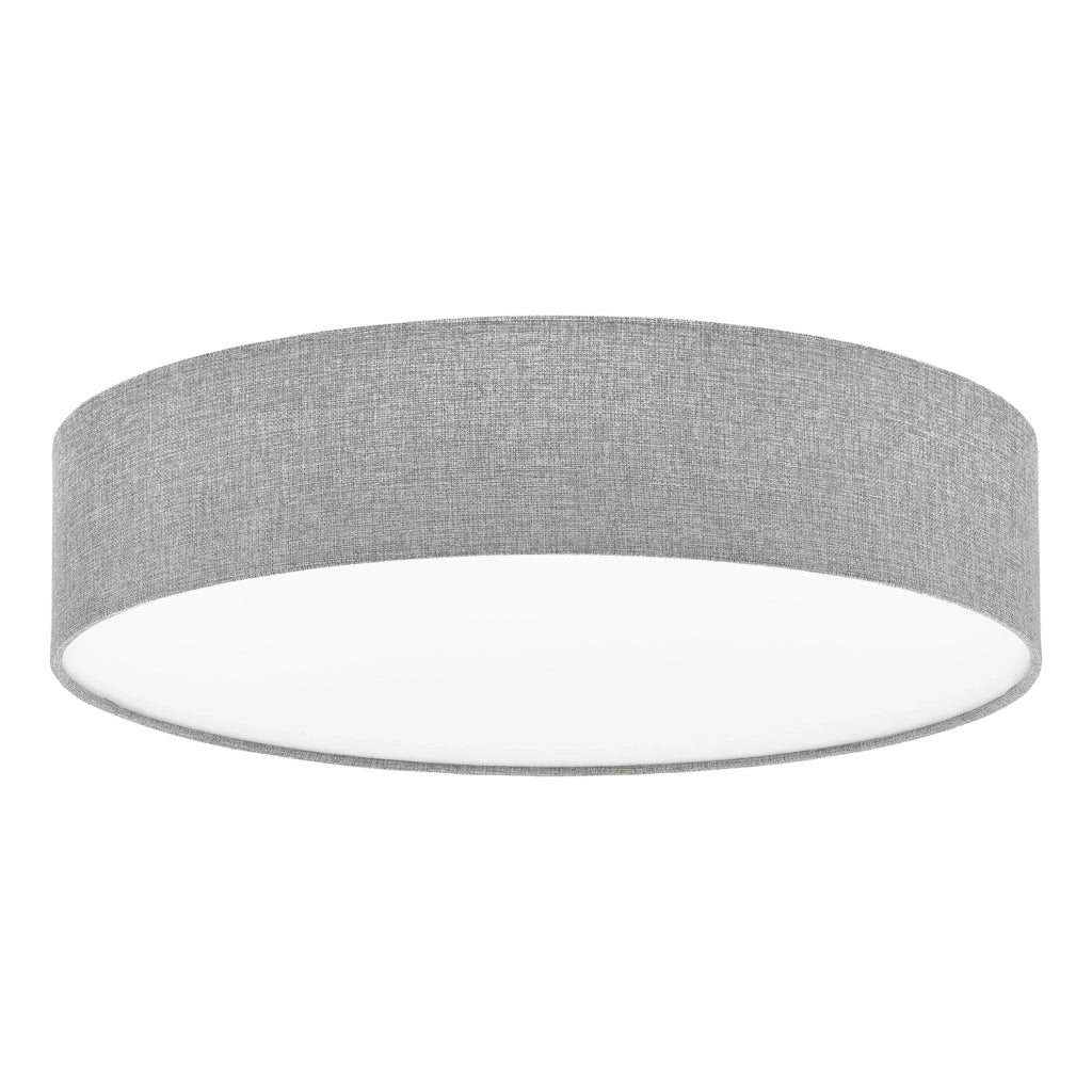 Plafoniera Moderna Pasteri Acciaio Bianco 3 Luci E27 Ip20