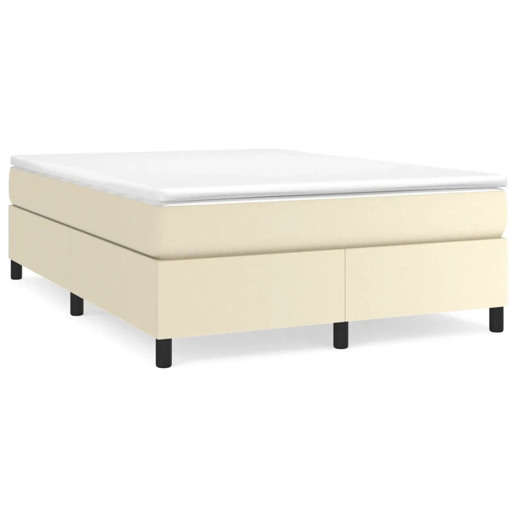 Struttura Letto a Rete a Molle Crema 140x190 cm in Similpelle 3121043