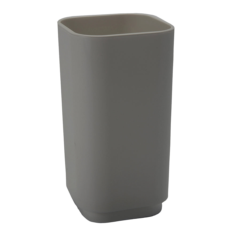 Set portaspazzolini, dosasapone e portasapone d' appoggio Gedy linea Seventy grigio