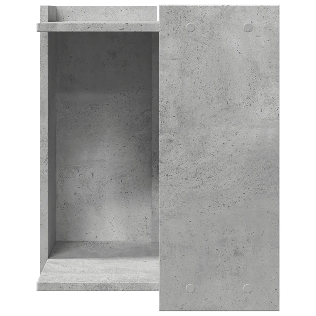 Recinto Lettiera Gatti Grigio Cemento 60x40x40 cm in Truciolato