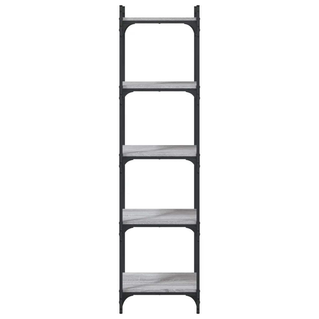 Libreria 5 Ripiani Grigio Sonoma 40x30x154cm Legno Multistrato 837640