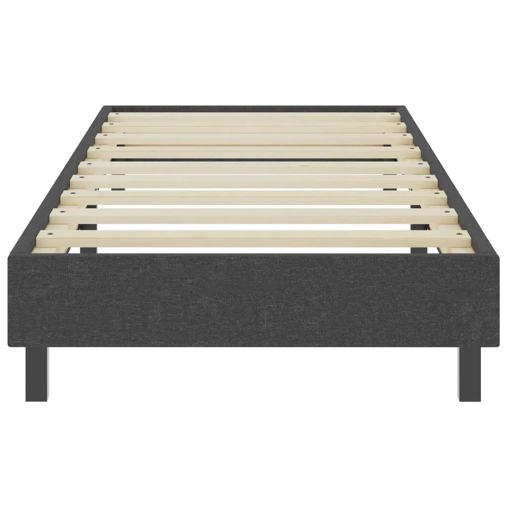 Letto a Molle Grigio in Tessuto 90x200 cm 287453