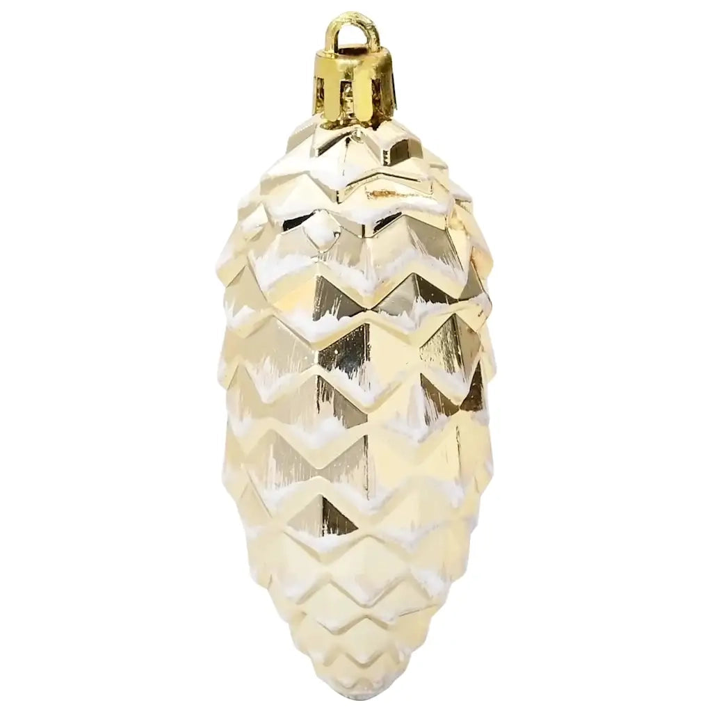 Palla di pino di Natale 40 pz Oro Plastica CFW4976895