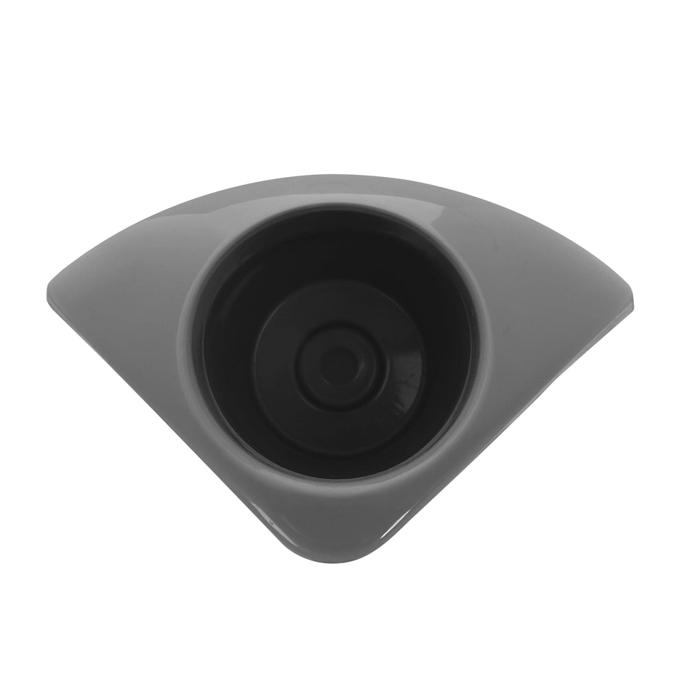 Portascopino wc angolare in Plastica grigio da appoggio