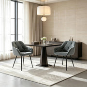 Set 2 Sedie da Pranzo Moderne, Schienale Ergonomico, Imbottite e Comode