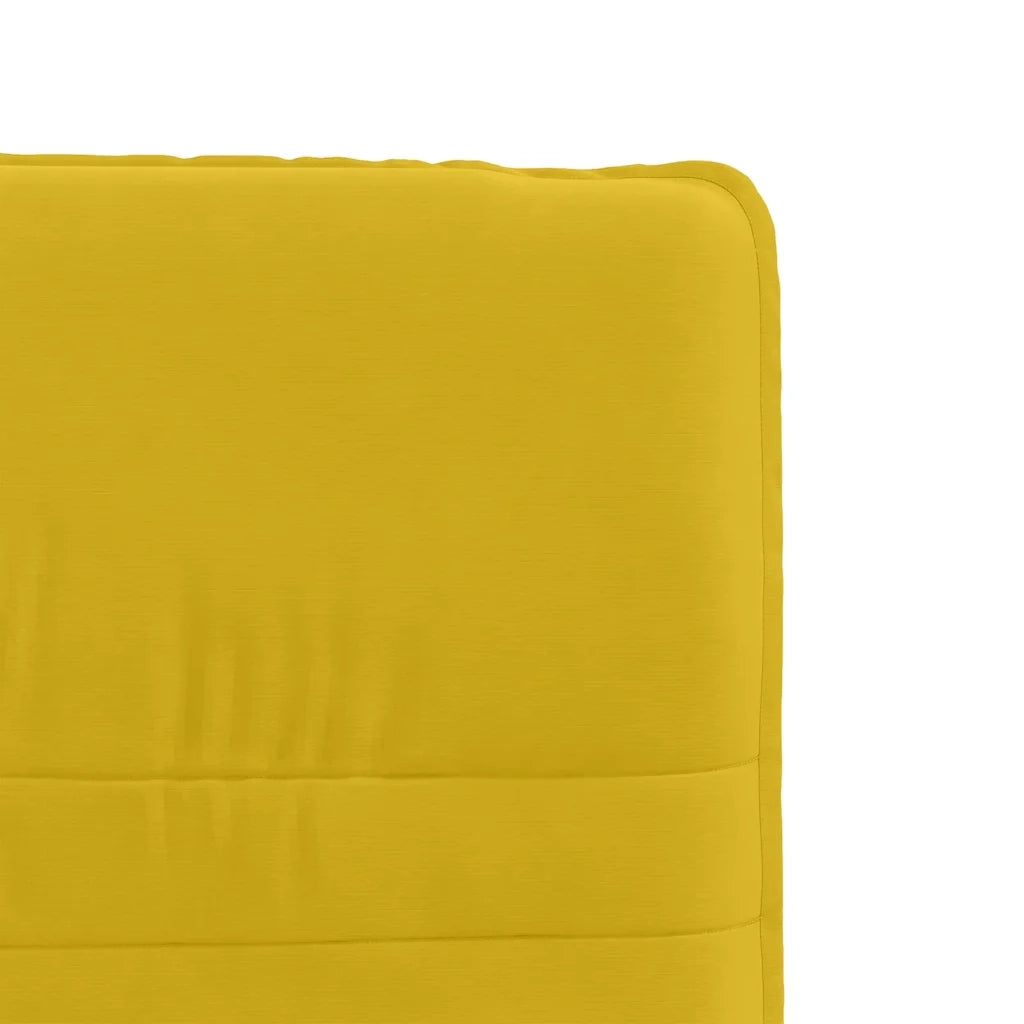 Sedia da Pranzo Giallo in Velluto