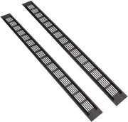 Ventilatore a soffitto 600mm x 50mm - Soffitto a ventilazione Zwart - Lega di alluminio - Chiusura - Circolazione dell'aria - Adatto per armadi