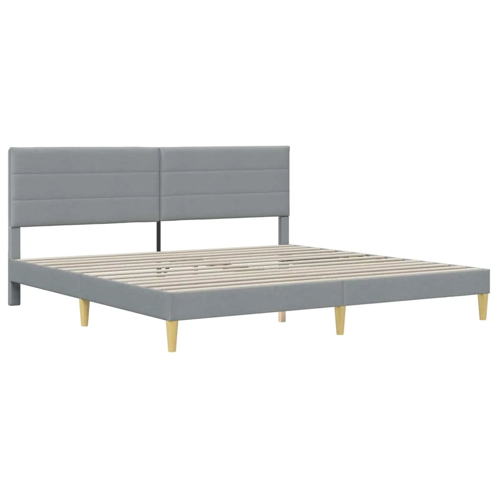 Struttura letto con materasso Grigio chiaro 180 x 200 cm 3415253
