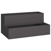 Fioriere | Cassetta per fiori | Vaso da giardino Nero 100 x 60 x 45 cm