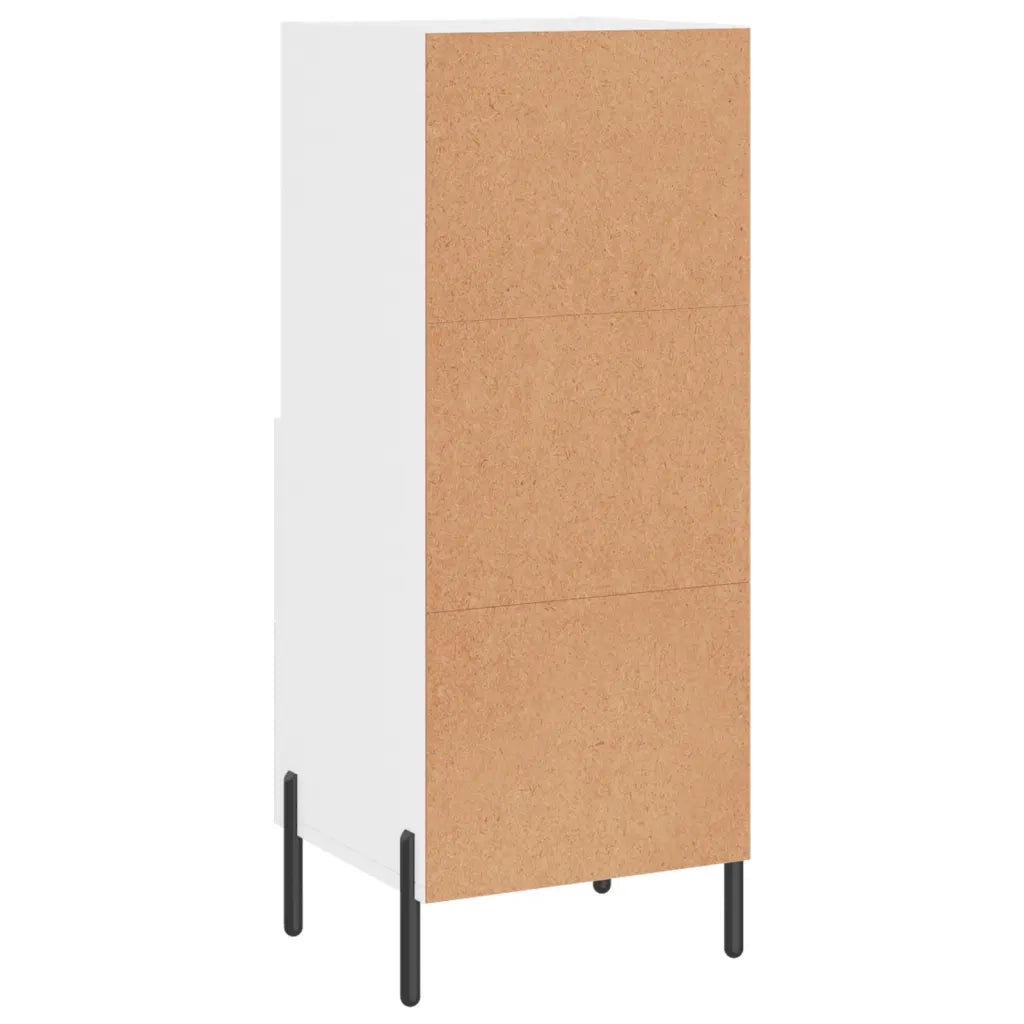Credenza-Buffet-Armadio da cucina Bianco Lucido 34,5x34x90 cm in Legno Multistrato 921608