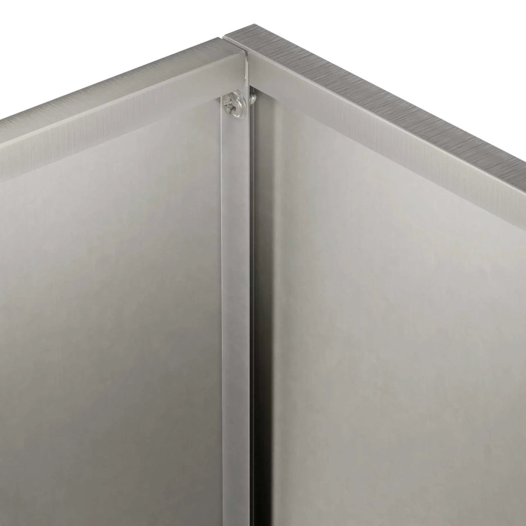 Vaso da giardino 2 pz Argento 60 x 40 x 40 cm Acciaio Inox 8005689
