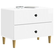 Comodino | Armadio da Notte | Mobiletto da notte con cassetto Bianco Lucido 62 x 34,5 x 48 cm