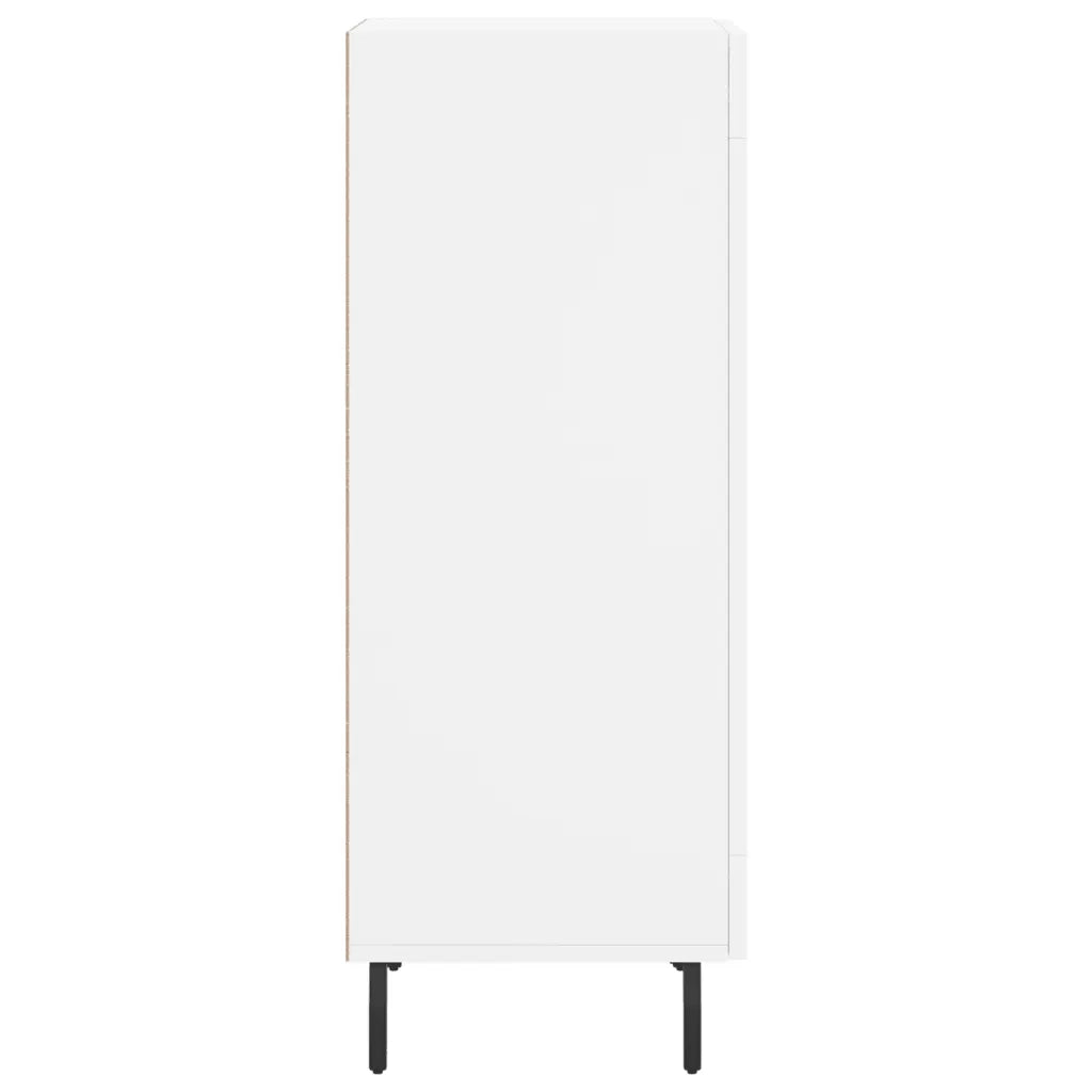 Credenza-Buffet-Armadio da cucina Bianca 34,5x34x90 cm in Legno Multistrato 384121