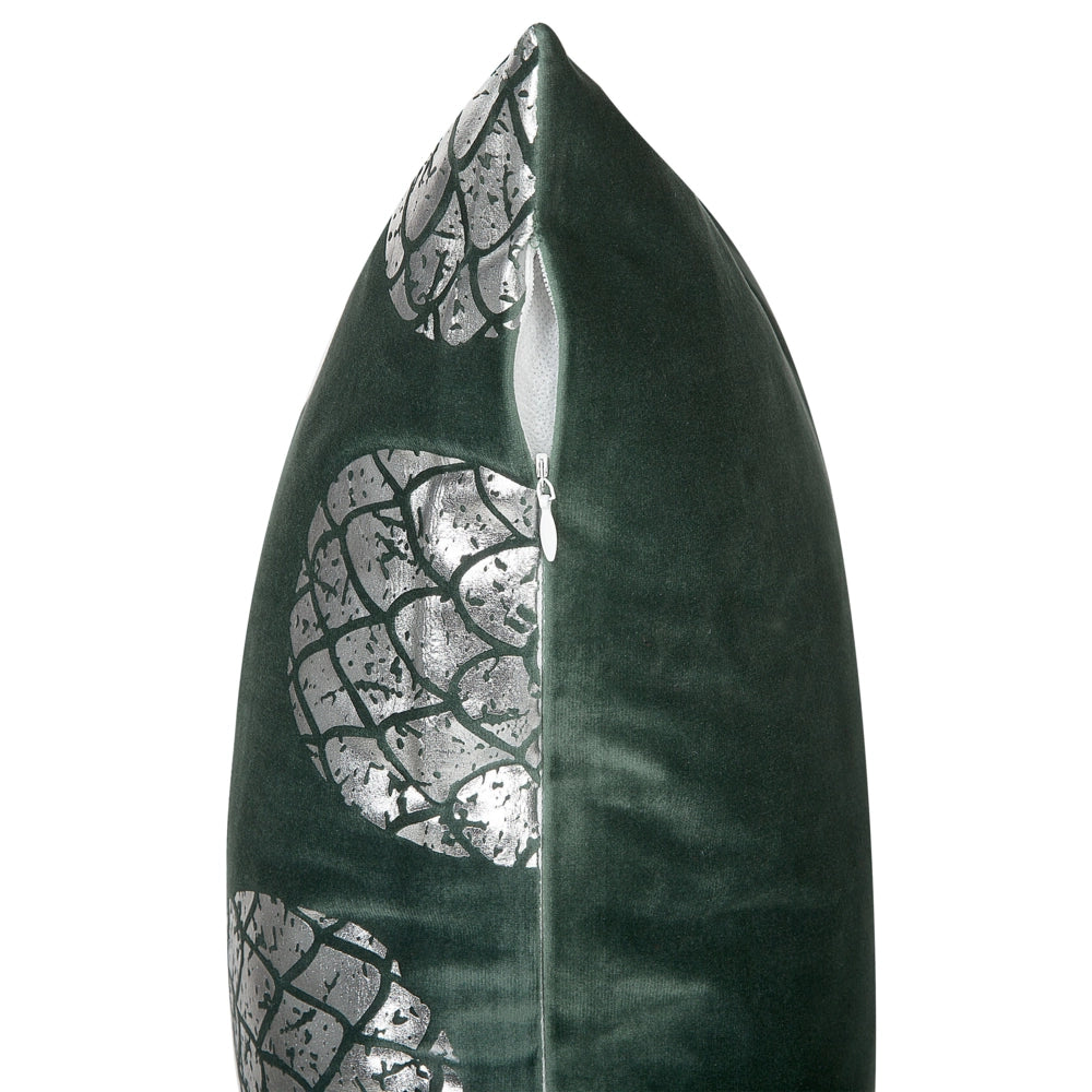 Set di 2 cuscini decorativi Motivo ananas verde 45 x 45 cm stampa Accessori decorativi glamour