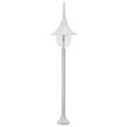 Lampione da Giardino E27 120 cm Alluminio Bianco CFW4320652