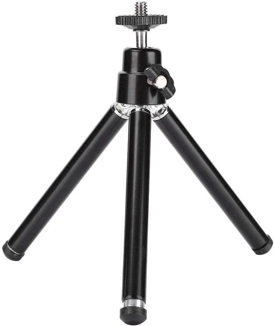 Stativo Portatile per Fotocamera e Smartphone - Opvouabile e Flexibile - Base Antiscivolo - Supporto per Sportcamera e Smartphone