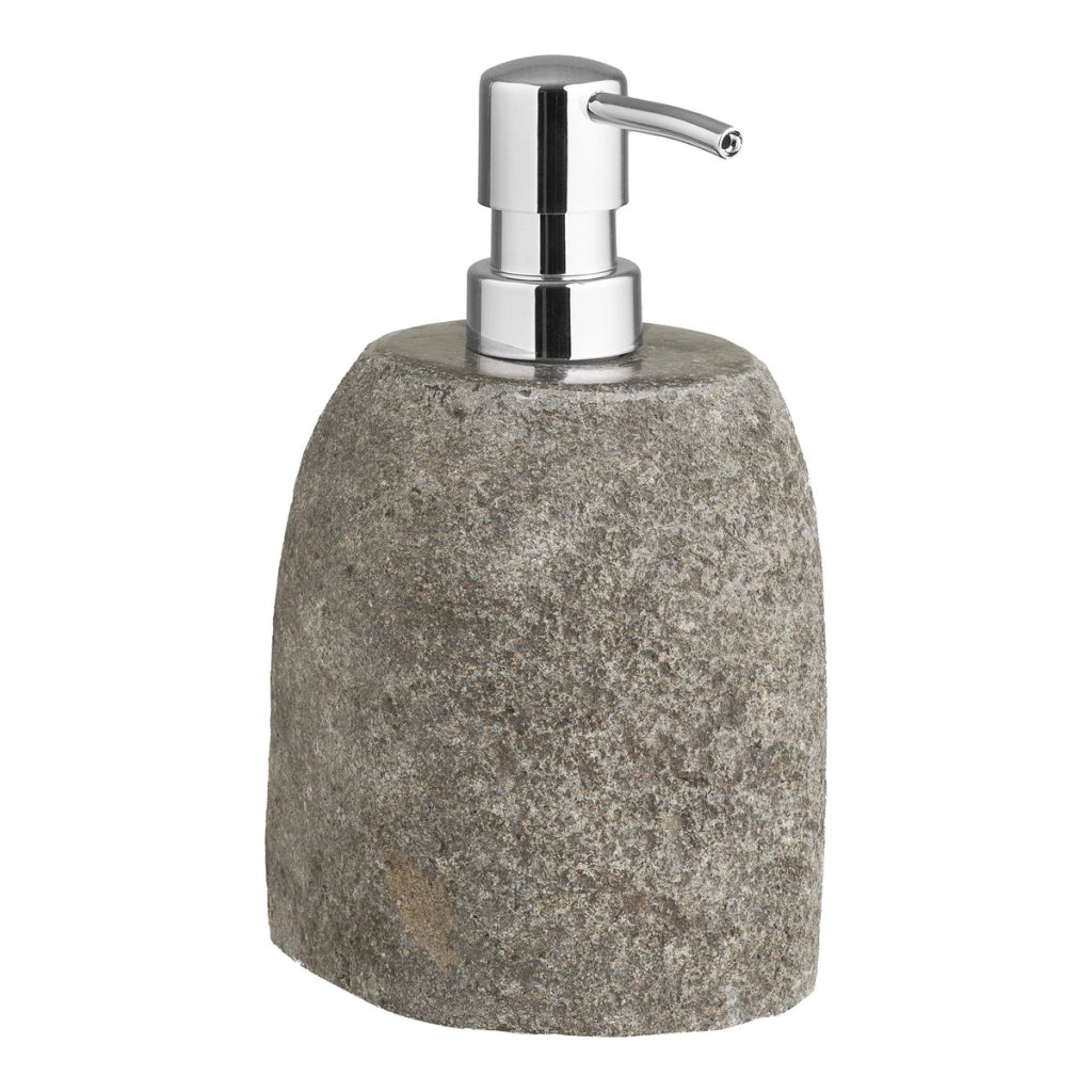 Dispenser per Sapone Gara, Grigio, Pietra, 8x11x18 cm