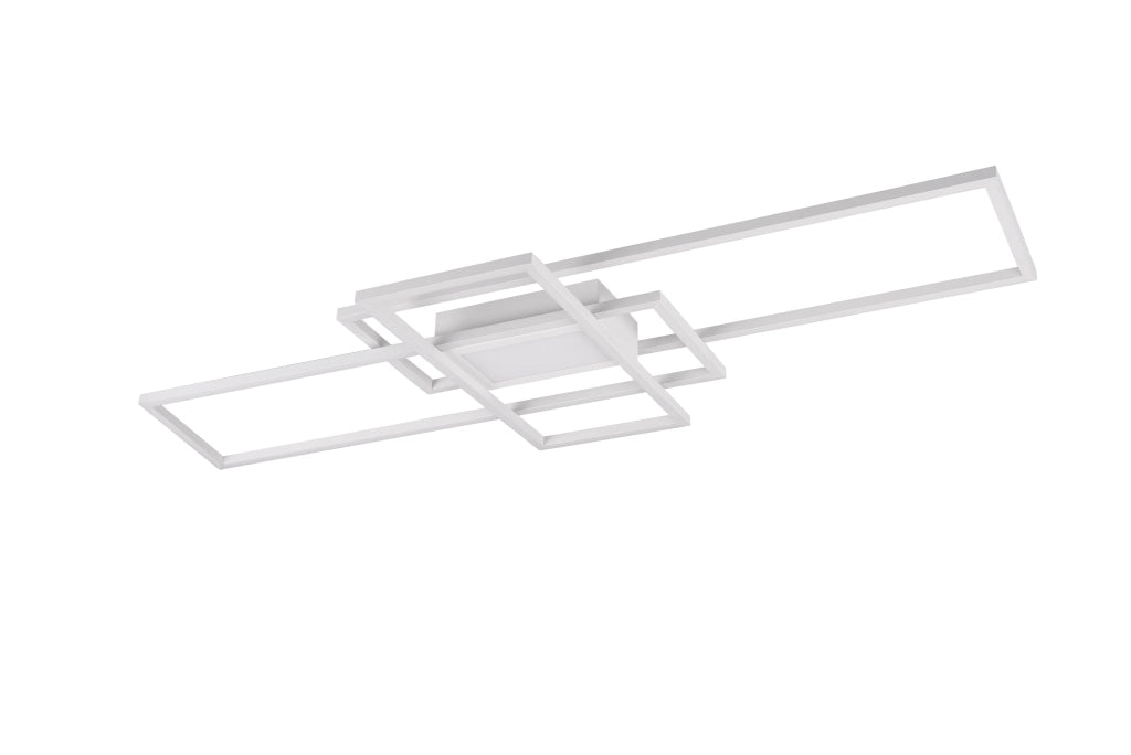 Plafoniera da Interno a LED in Metallo Bianco Opaco