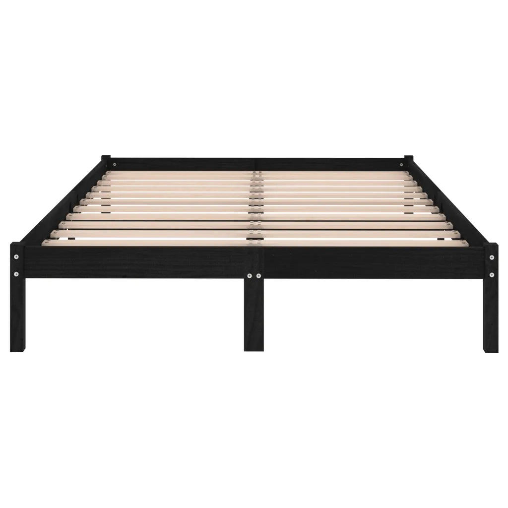 Giroletto Nero in Legno Massello di Pino 140x190 cm cod mxl 64280