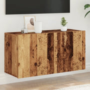 Mobile TV a Parete-Mobile TV a Muro Legno Antico 80x30x41 cm