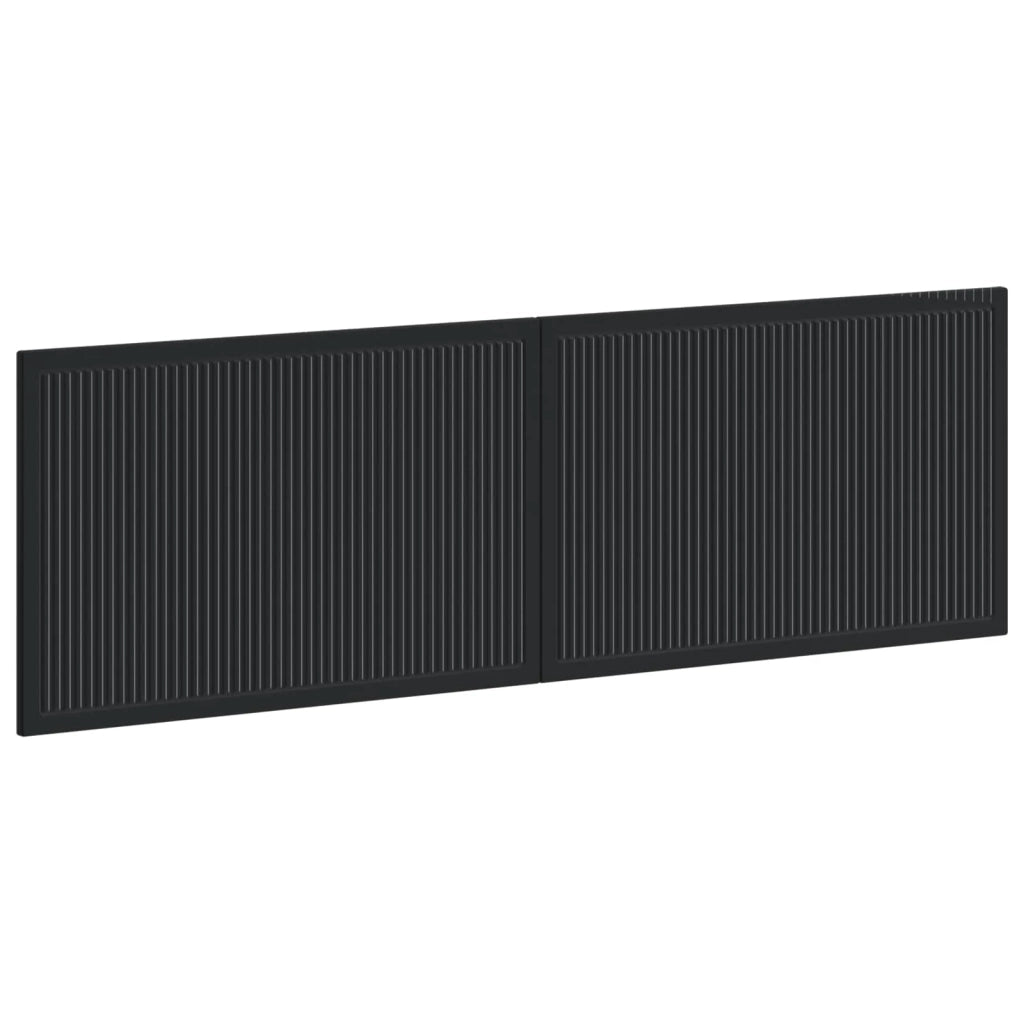Testiera da Muro EDE Nero Legno ingegnerizzato 896066