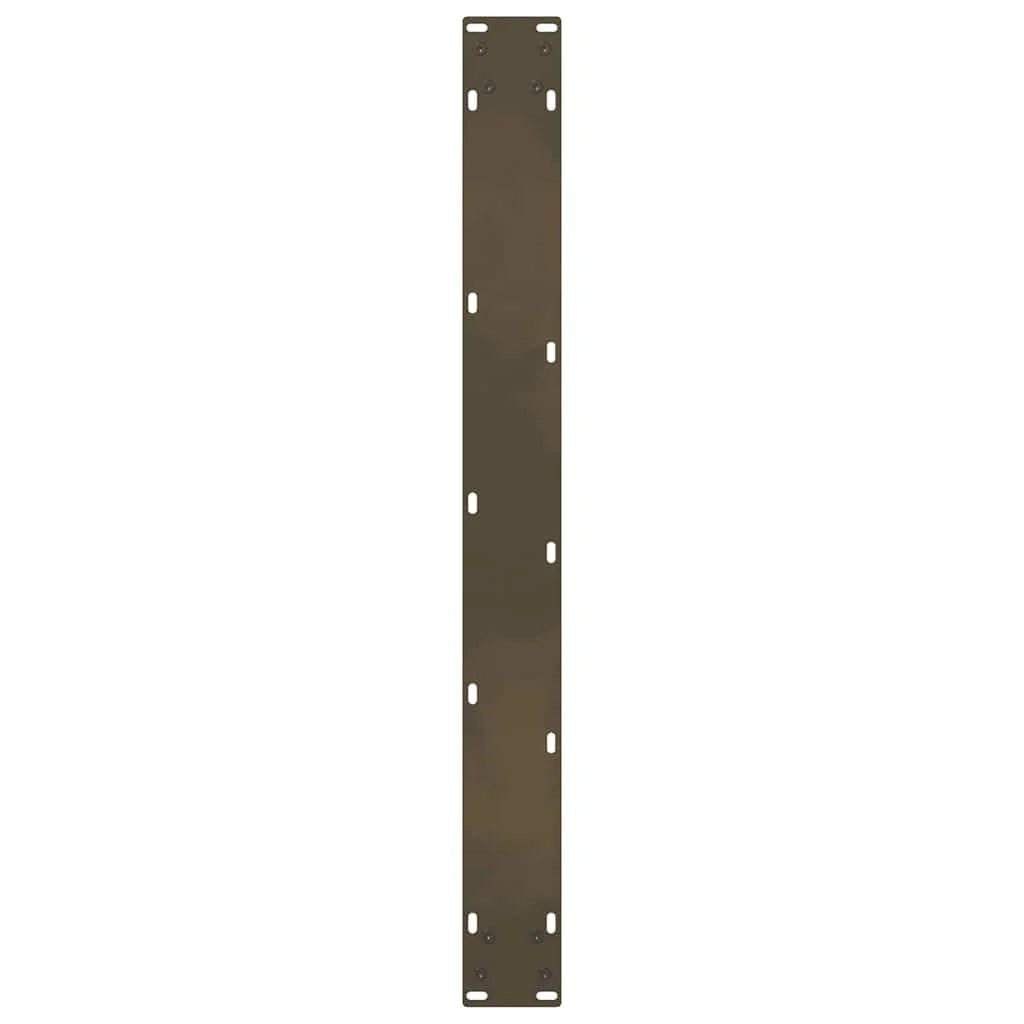 Set di 2 gambe per tavolo da pranzo robuste quadrate e regolabili 70 x 72-73 cm in acciaio verniciato a polvere naturale 02_0057551