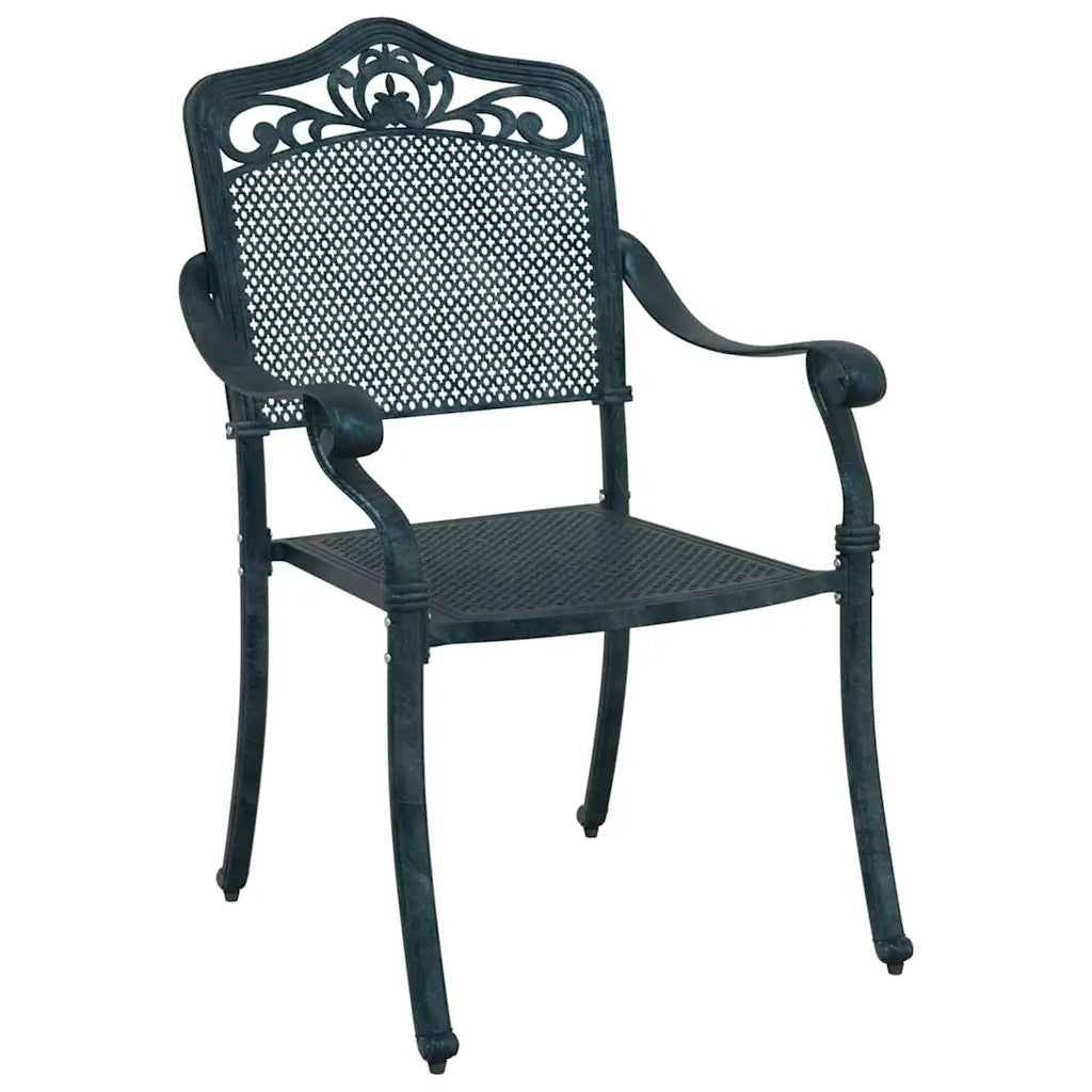 Sedia da Giardino 2 pcs Verde 64 x 62 x 93cm Alluminio 42002381