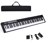 Tastierino numerico portatile a 88 tasti con funzioni MIDI e Bluetooth suono stereo ricco design compatto in ABS nero 20_0009994