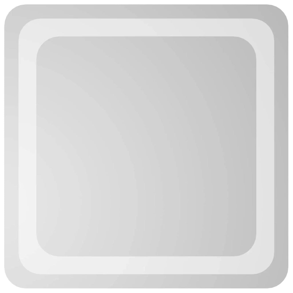 Specchio da bagno LED Trasparente 40 x 40 cm vetro temperato 42045826